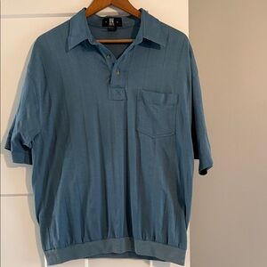 Vintage Men's Blue Polo Shirt